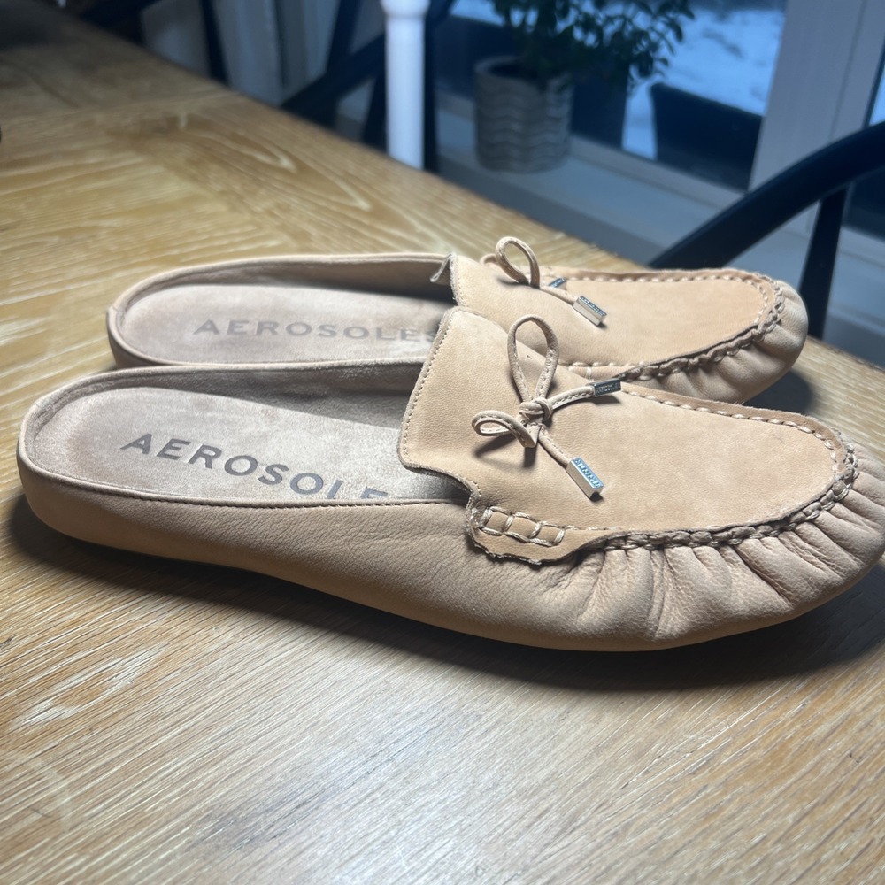Aerosoles Cody Slip-On Mules, Doe Nubuck Leather, 10.5 Medium US